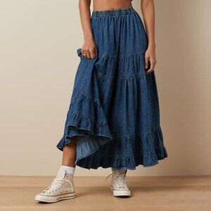 American Eagle Chambray Maxi Skirt – Size Small